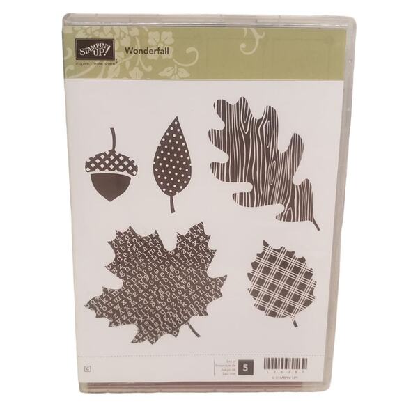Stampin Up Stamp Set Wonderfall Fall Leaves Acorns Stamp Sets Crafting Supplies - Picture 1 of 2